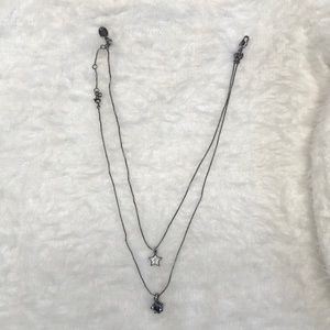 Juicy Couture double necklace heart and a star.
